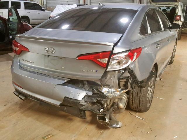 5NPE34AB1HH592110 - 2017 HYUNDAI SONATA SPO BLUE photo 4