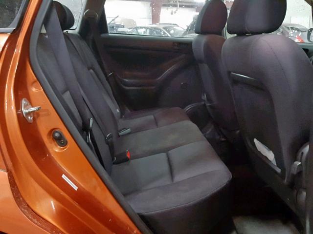 5Y2SL628X4Z453601 - 2004 PONTIAC VIBE ORANGE photo 6