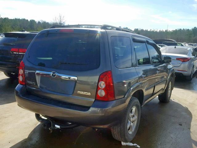 4F2YZ061X5KM31482 - 2005 MAZDA TRIBUTE S GRAY photo 4