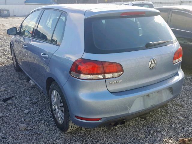 WVWDA7AJ2BW030566 - 2011 VOLKSWAGEN GOLF 蓝色 照片 3