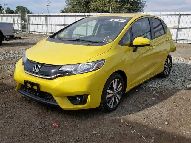 JHMGK5H74GX041397 - 2016 HONDA FIT EX YELLOW photo 2