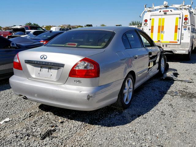 JNKBF01A53M101058 - 2003 INFINITI Q45 SILVER photo 4