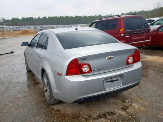 1G1ZC5E10BF139034 - 2011 CHEVROLET MALIBU 1LT SILVER photo 3