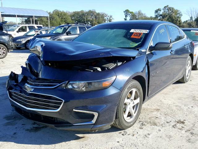 1G1ZB5ST9HF136537 - 2017 CHEVROLET MALIBU LS BLUE photo 2