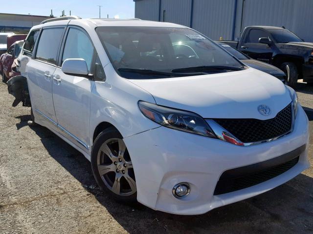 5TDXZ3DC6HS777611 - 2017 TOYOTA SIENNA SE WHITE photo 1