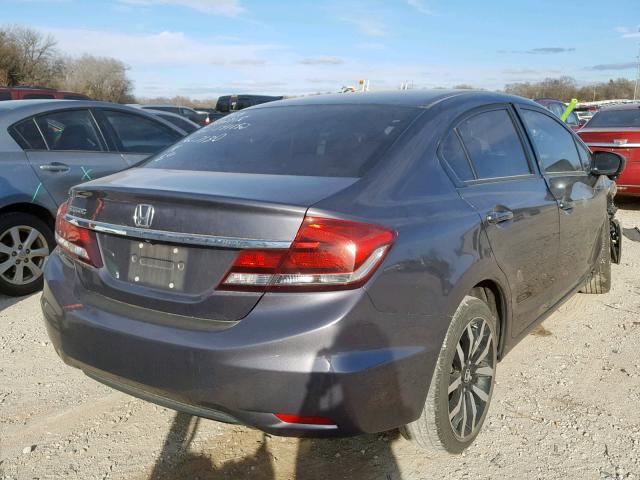 19XFB2F95FE007130 - 2015 HONDA CIVIC EXL GRAY photo 4