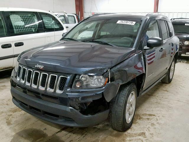 1C4NJCBA1FD250519 - 2015 JEEP COMPASS SP CHARCOAL photo 2