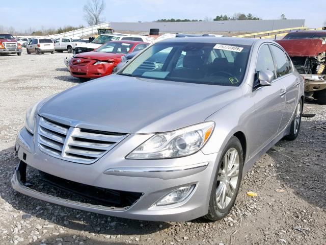 KMHGC4DD0DU223711 - 2013 HYUNDAI GENESIS 3. SILVER photo 2