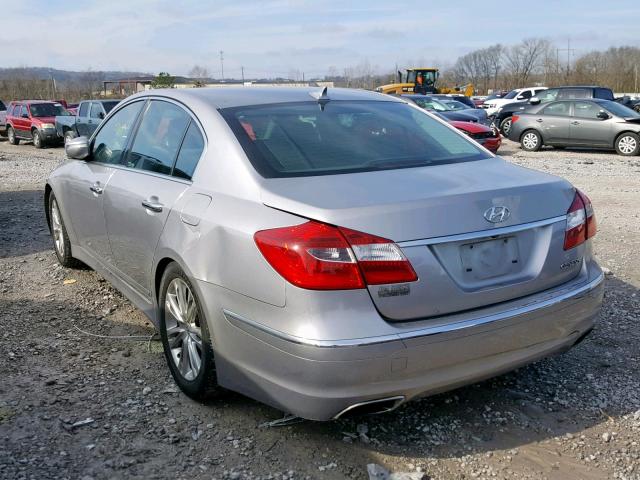 KMHGC4DD0DU223711 - 2013 HYUNDAI GENESIS 3. SILVER photo 3