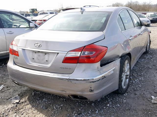 KMHGC4DD0DU223711 - 2013 HYUNDAI GENESIS 3. SILVER photo 4