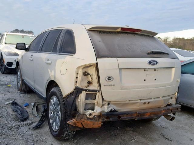 2FMDK38C27BB58808 - 2007 FORD EDGE SEL CREAM photo 3