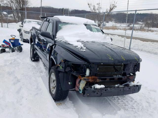 1D7HW38K28S590832 - 2008 DODGE DAKOTA SXT BLACK photo 1