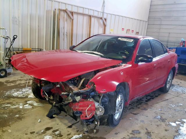 1G2NF52E84M629549 - 2004 PONTIAC GRAND AM S RED photo 2