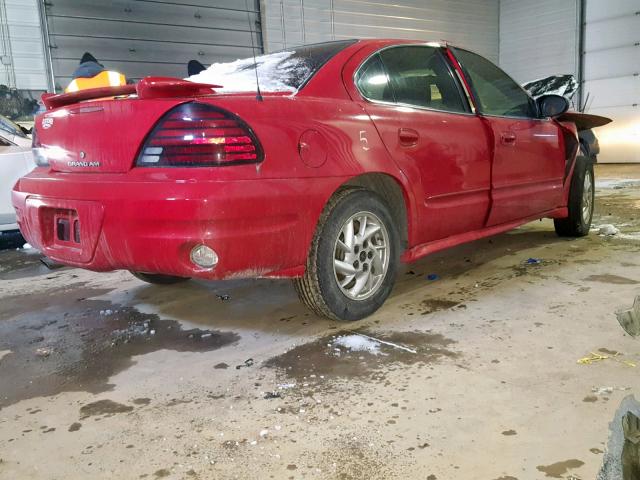 1G2NF52E84M629549 - 2004 PONTIAC GRAND AM S RED photo 4