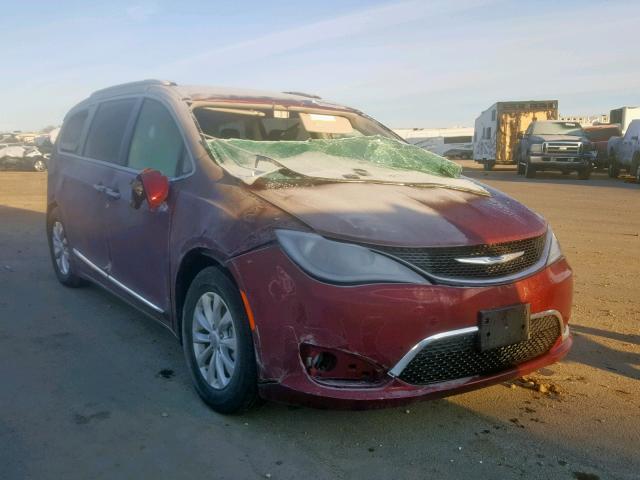 2C4RC1BG3JR233831 - 2018 CHRYSLER PACIFICA T BURGUNDY photo 1