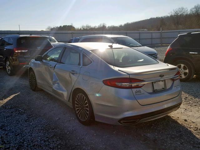 3FA6P0K94HR146470 - 2017 FORD FUSION TIT SILVER photo 3