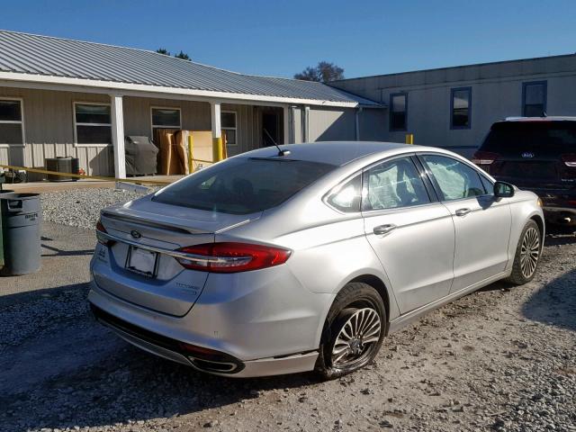 3FA6P0K94HR146470 - 2017 FORD FUSION TIT SILVER photo 4