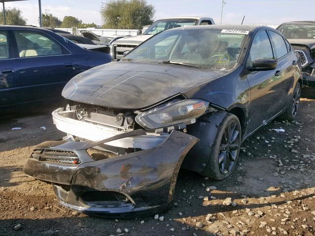 1C3CDFFA3GD821234 - 2016 DODGE DART SXT S BLACK photo 2