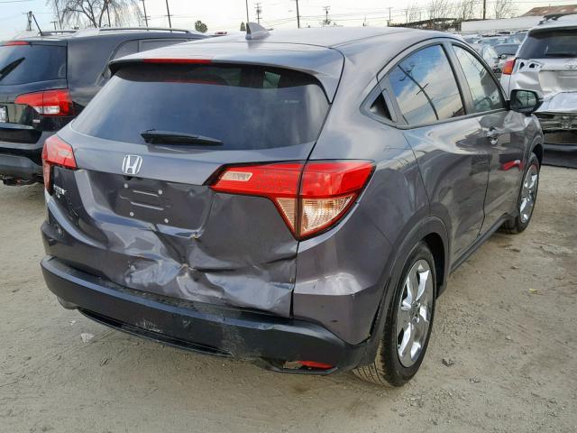 3CZRU5G5XHM706888 - 2017 HONDA HR-V EX GRAY photo 4