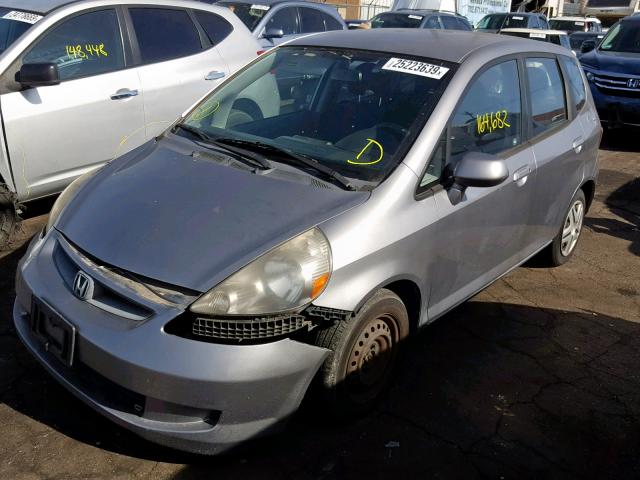 JHMGD38497S018523 - 2007 HONDA FIT SILVER photo 2