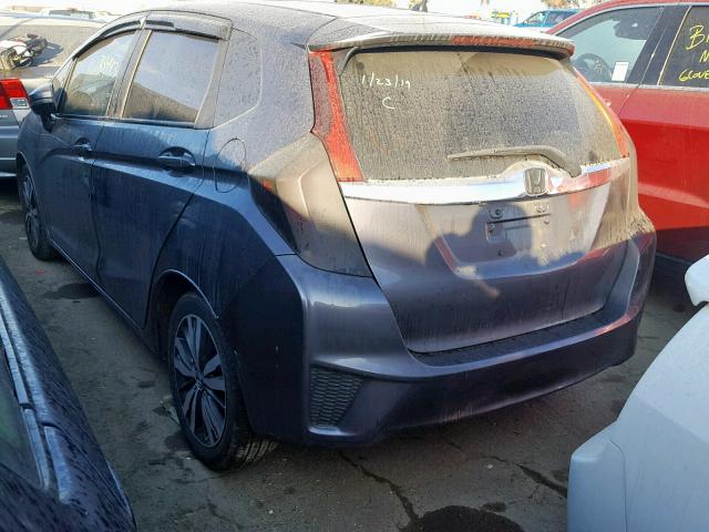 3HGGK5H83FM772323 - 2015 HONDA FIT EX GRAY photo 3