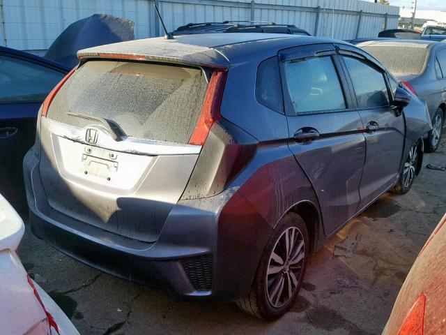 3HGGK5H83FM772323 - 2015 HONDA FIT EX GRAY photo 4