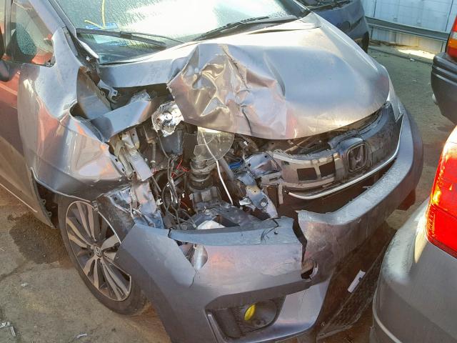 3HGGK5H83FM772323 - 2015 HONDA FIT EX GRAY photo 7