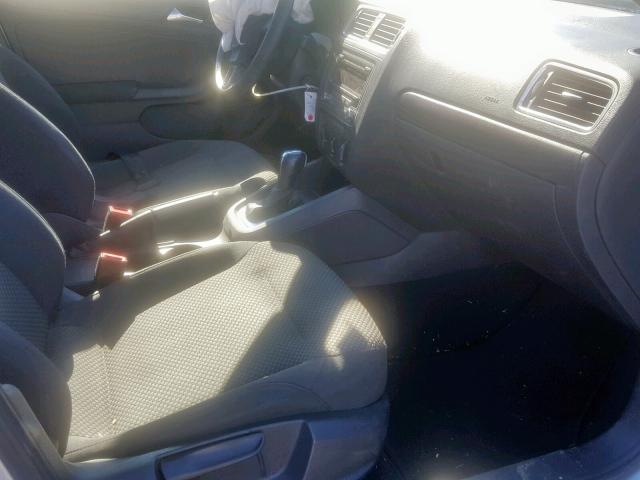 3VW2K7AJ7CM351571 - 2012 VOLKSWAGEN JETTA BASE SILVER photo 5