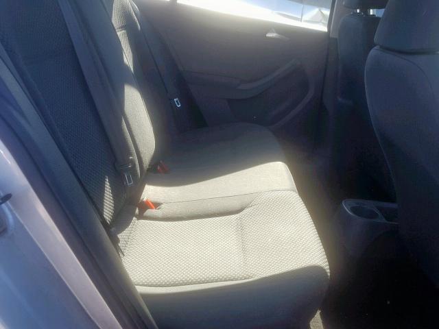 3VW2K7AJ7CM351571 - 2012 VOLKSWAGEN JETTA BASE SILVER photo 6