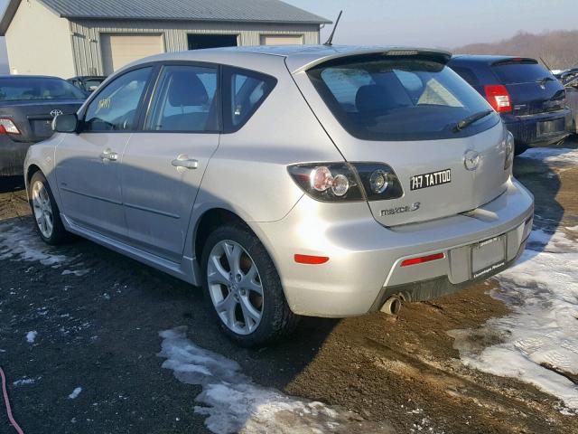 JM1BK344981830354 - 2008 MAZDA 3 HATCHBAC SILVER photo 3