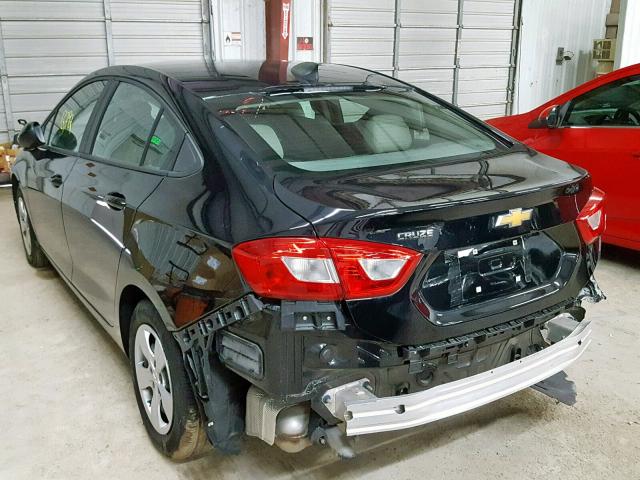 1G1BC5SM0H7151347 - 2017 CHEVROLET CRUZE LS BLACK photo 3