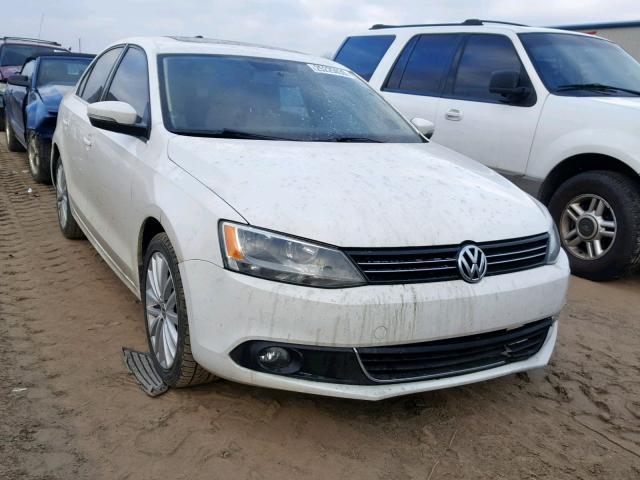 3VWL07AJ7EM211260 - 2014 VOLKSWAGEN JETTA SEL WHITE photo 1