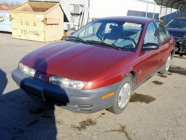 1G8ZH5287XZ218842 - 1999 SATURN SL BURGUNDY photo 2