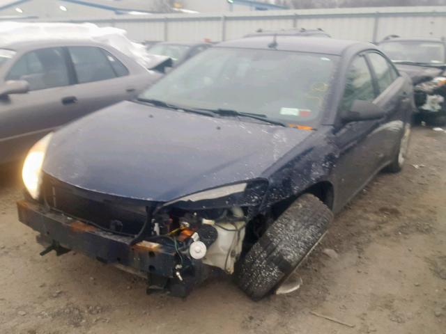 1G2ZG57B184304180 - 2008 PONTIAC G6 BASE BLUE photo 2