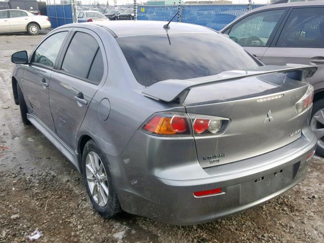 JA32V2FW1FU604559 - 2015 MITSUBISHI LANCER SE SILVER photo 3