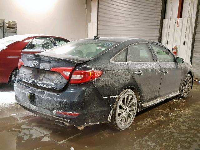 5NPE34AF3HH438856 - 2017 HYUNDAI SONATA SPO BLACK photo 4