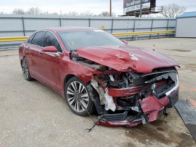 3LN6L5EC4HR624117 - 2017 LINCOLN MKZ RESERV RED photo 1