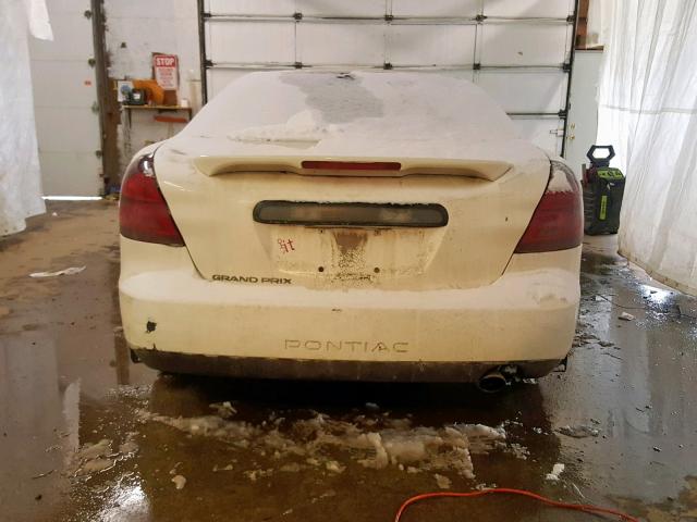 2G2WP552661300916 - 2006 PONTIAC GRAND PRIX WHITE photo 9
