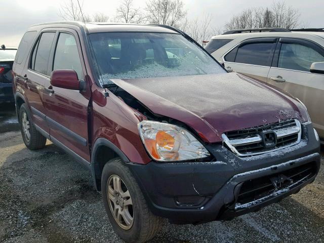 SHSRD78872U009273 - 2002 HONDA CR-V EX RED photo 1