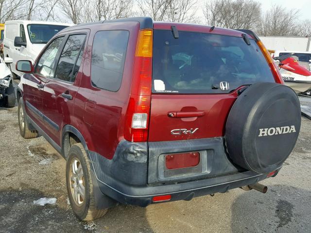 SHSRD78872U009273 - 2002 HONDA CR-V EX RED photo 3