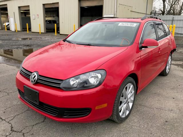 3VWML7AJ6EM620331 - 2014 VOLKSWAGEN JETTA TDI RED photo 2