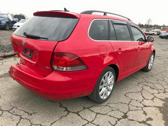 3VWML7AJ6EM620331 - 2014 VOLKSWAGEN JETTA TDI RED photo 4