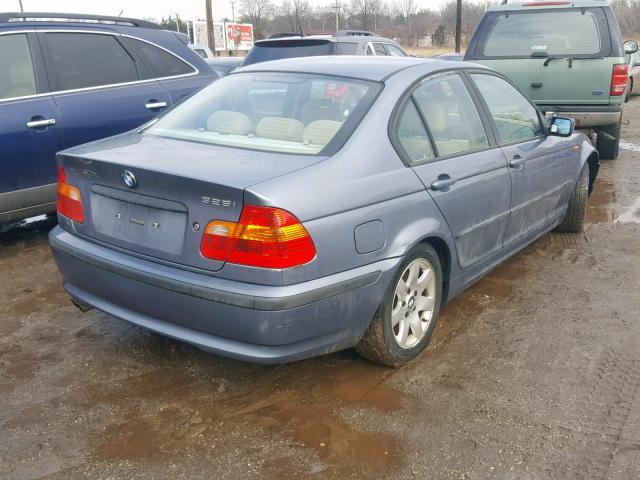 WBAET37424NJ46669 - 2004 BMW 325 I BLUE photo 4