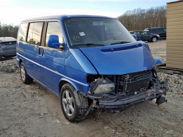 WV2KB47093H001820 - 2003 VOLKSWAGEN EUROVAN GL BLUE photo 1