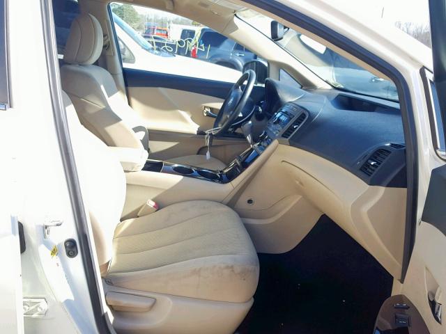 4T3ZE11A99U005339 - 2009 TOYOTA VENZA BASE WHITE photo 5