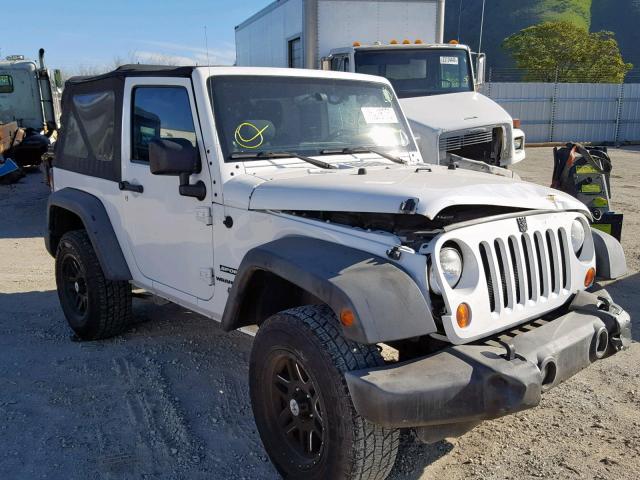 1C4AJWAG1CL122241 - 2012 JEEP WRANGLER S WHITE photo 1