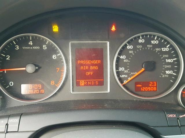WAUAF78E98A047106 - 2008 AUDI A4 2.0T GRAY photo 8