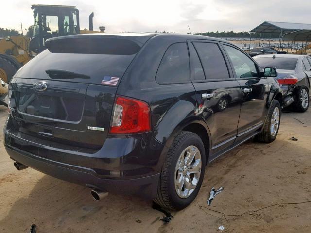 2FMDK3G97DBB31041 - 2013 FORD EDGE SE BLACK photo 4