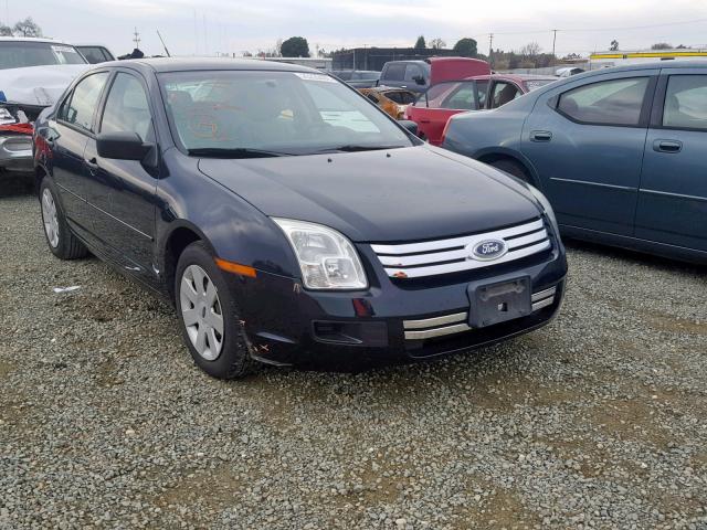 3FAHP06Z78R184231 - 2008 FORD FUSION S BLUE photo 1