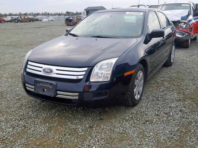 3FAHP06Z78R184231 - 2008 FORD FUSION S BLUE photo 2